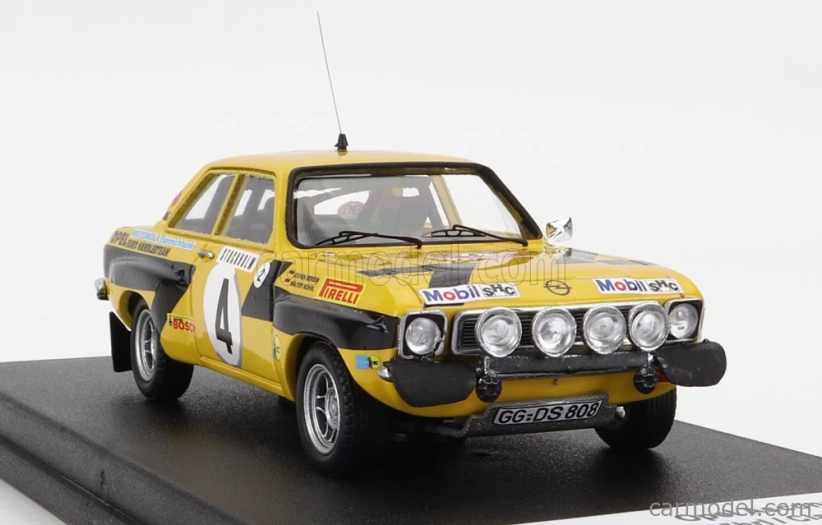 Trofeu Opel Ascona (night Version) N 4 Rally Montecarlo 1975 W.rohrl - C.billstam 1:43 Žlutá Černá
