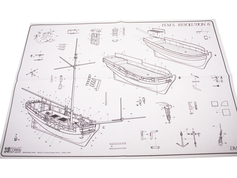 COREL H.M.S. Resolution 1700 1:50 kit