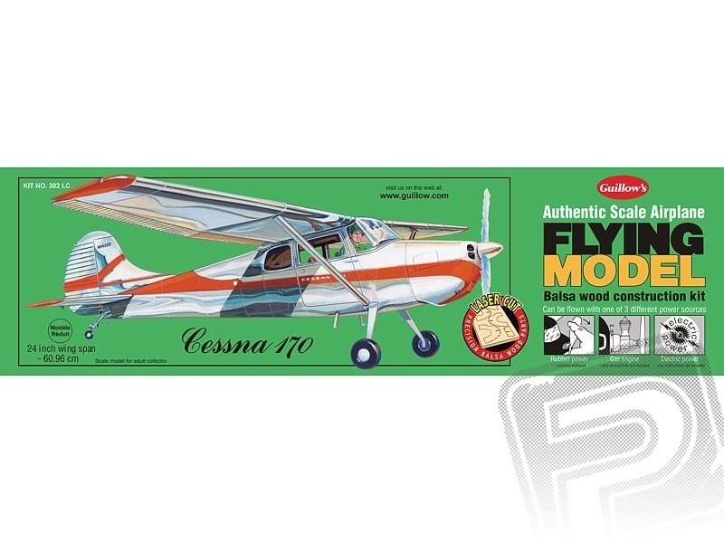 Cessna 170 laser. vyrezávaná 610mm