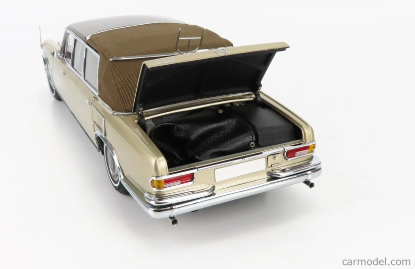 Cmc Mercedes benz S-class 600 Pullman (w100) Landaulet Soft-top Semiconvertible 1972 1:18 Gold Met