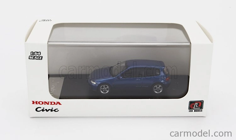 Lcd-model Honda Civic Eg6 Vtec 1993 1:64 Blue
