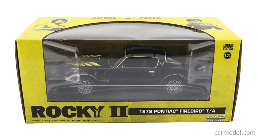 Greenlight Pontiac Firebird Trans Am 1979 - Rocky Ii Movie 1:24 Čierne zlato