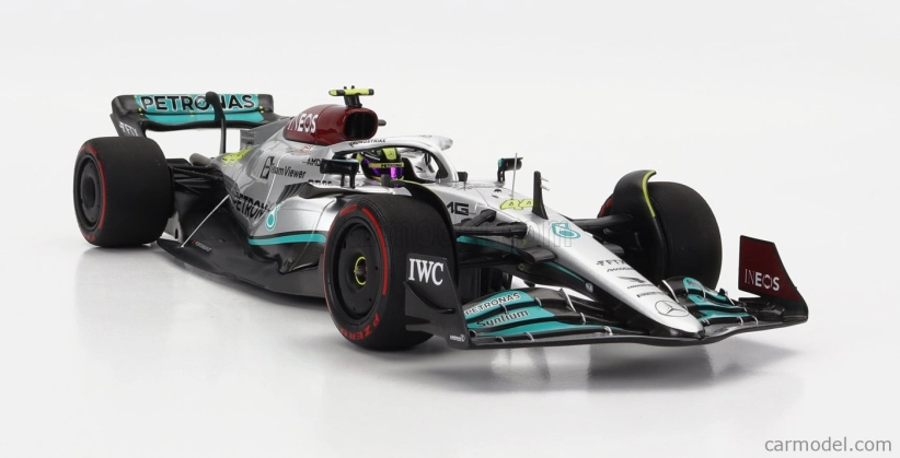 Minichamps Mercedes gp F1 W13e Mercedes-amg Petronas F1 N 44 1:18, stříbrná