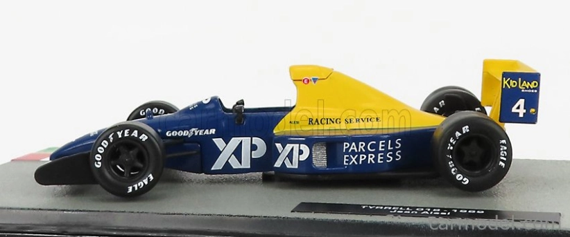 Edicola Tyrrell F1 Ford 018 N 4 Sezóna 1989 Jean Alesi 1:43 Modro-žltá