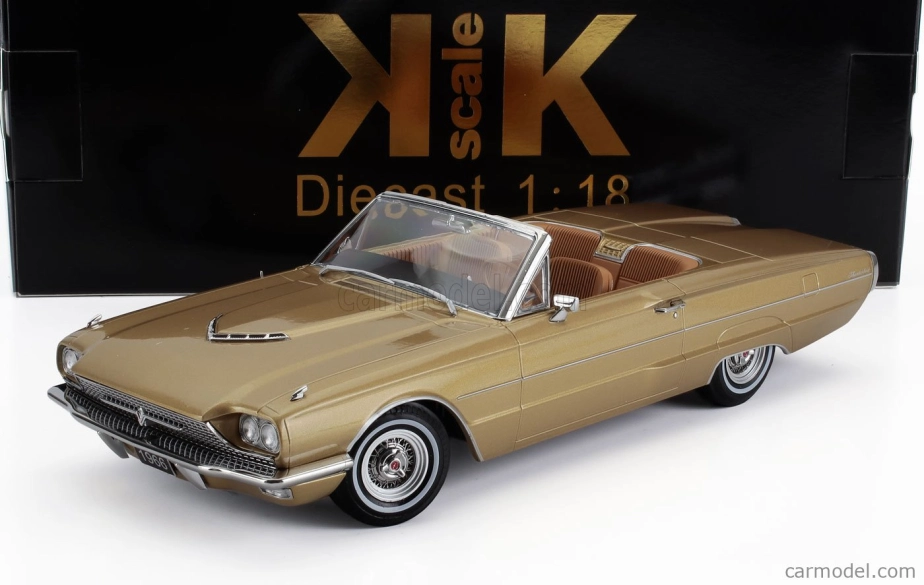Kk-scale Ford usa Thunderbird Cabriolet Open 1966 1:18 Gold