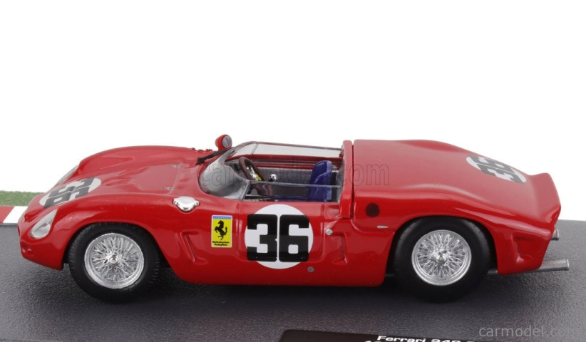 Edicola Ferrari 248sp Spider Team N.a.r.t. N 36 12h Sebring 1962 Peter Ryan - John Fulp 1:43 Červená