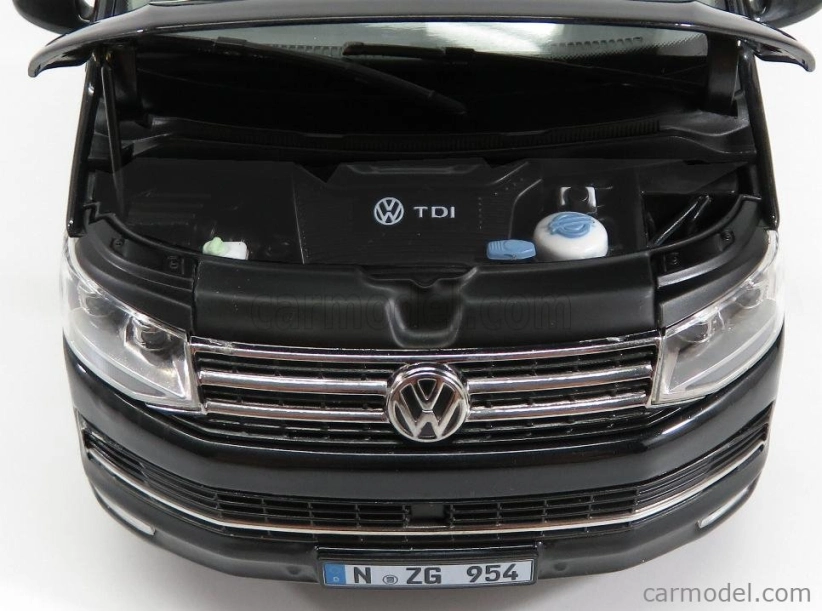 Nzg Volkswagen T6 Multivan Highline Minibus 2017 1:18 Black