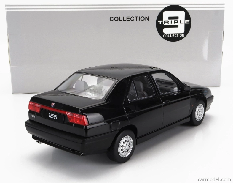 Triple9 Alfa romeo 155 1996 čierny interiér 1:18 Black Nero
