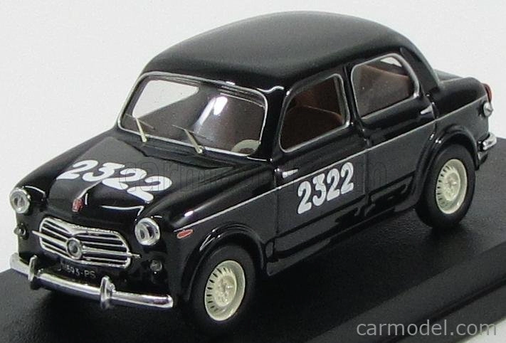 Rio-models Fiat 1100/103 N 2322 Mille Miglia 1955 Tagliani - De Angelis 1:43 Black