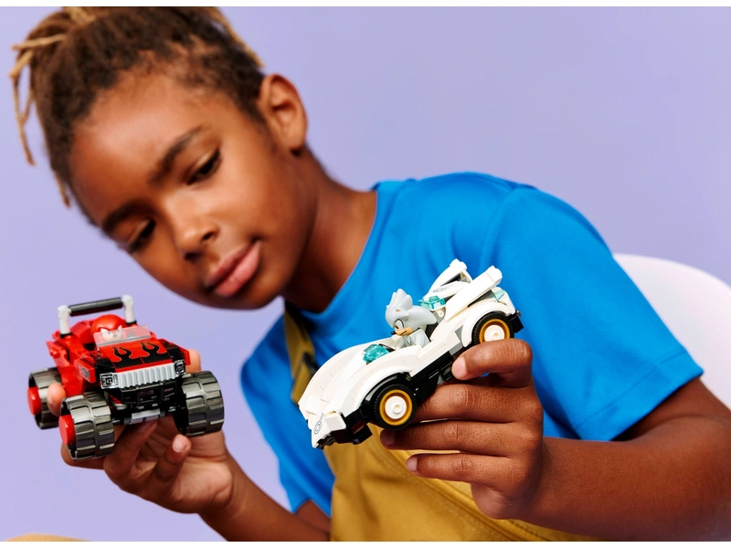LEGO Sonic the Hedgehog - Silver a jeho auto vs. Knuckles a jeho monster truck