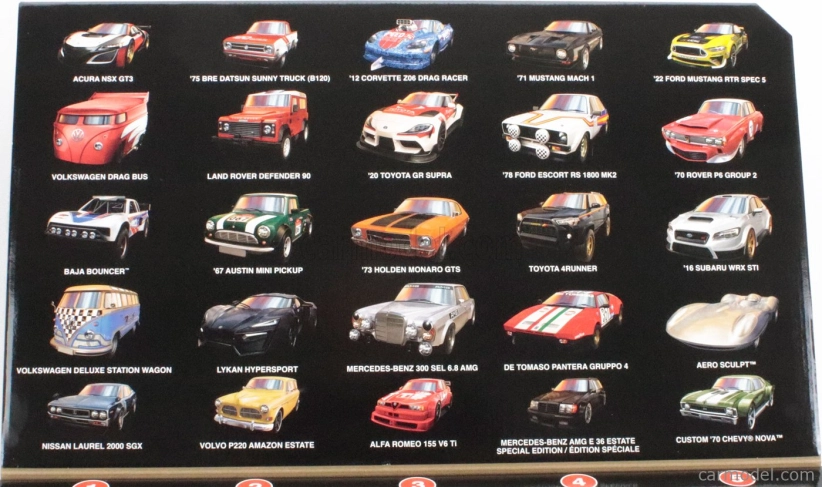 Mattel hot wheels Porsche Set Boulevard Assortment 25 Cars Pieces 1:64 Různé