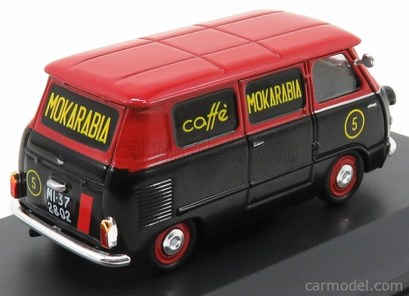 Edicola Fiat 600 Coriasco (multipla) Mokarabia Caffe' 1958 1:43 Čierna červená