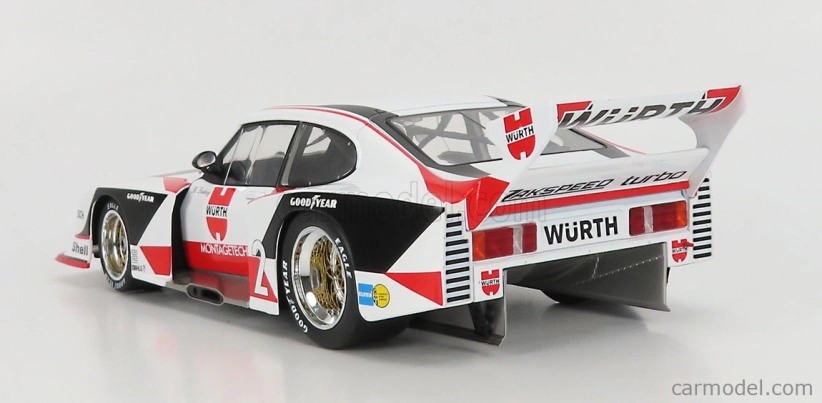 Werk83 Ford england Capri Gr.5 Würth N 2 Drm Champion 1981 Klaus Ludwig 1:18 Bílá Červená Černá