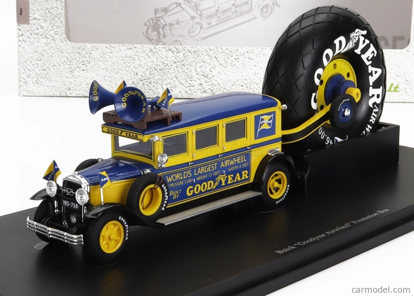 Autocult Buick Goodyear Airwheel Promotion Autobus Usa 1929 1:43 Žlutá Modrá
