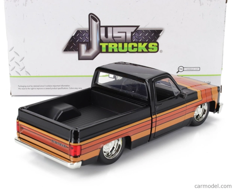 Jada Chevrolet C-10 Pick-up Custom 1985 1:24 Černá Hnědá