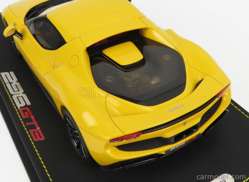 Bbr-models Ferrari 296 Gtb Hybrid 830hp V6 2021 - Con Vetrina - S vitrínou 1:18 Giallo Modena - žltá