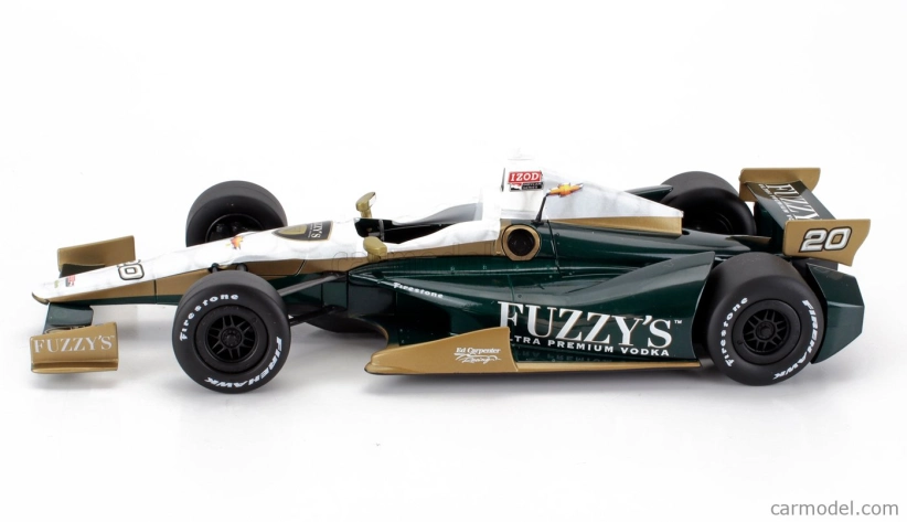 Greenlight Chevrolet Team Ed Carpenter Fuzzy's Vodka Racing N 20 Indianapolis Indy 500 Indycar Series 2012 Ed Carpenter 1:18 Zelené Bílé Zlato