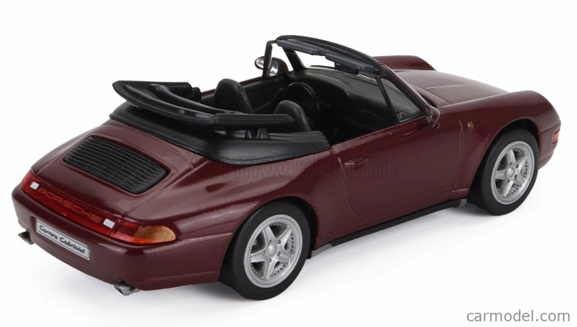 Edicola Porsche 911 993 Carrera Cabriolet 1995 1:43 Red Met