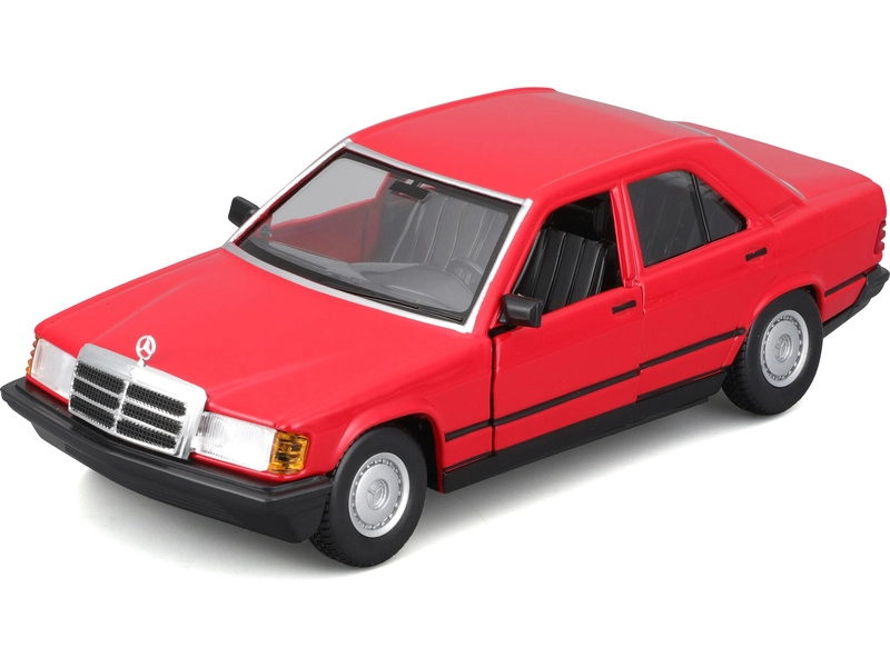 Bburago Mercedes benz 190e 1984 1:24 Red