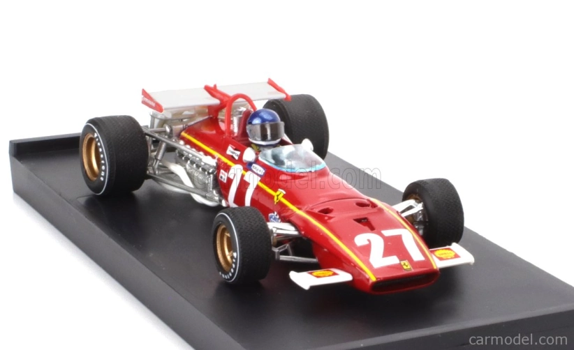 Brumm Ferrari F1 312b N 27 Belgium Gp 1970 Jacky Ickx - s figúrkou vodiča 1:43 červená biela