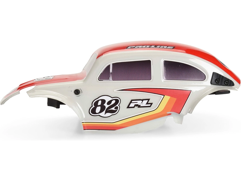 Karoséria Pro-Line Class 1 VW beetle red, chrómové disky Diablo 12 mm s pneumatikami Flat Iron: Arrma Typhon Grom