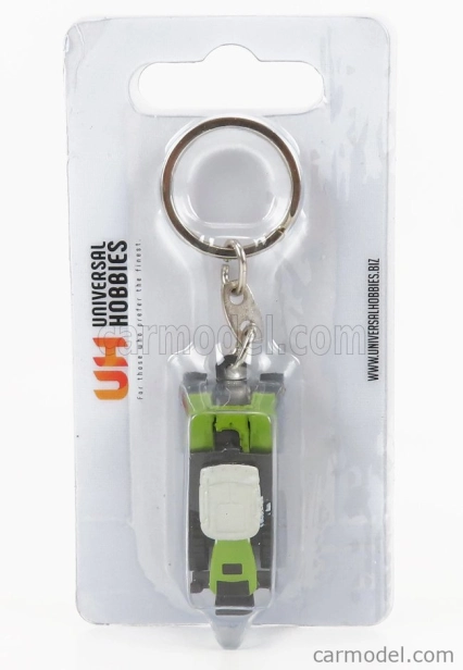 Universal hobbies Claas Portachiavi - Xerion 5000 Tractor Doppio Cingolato 2020 1:87 Zelená