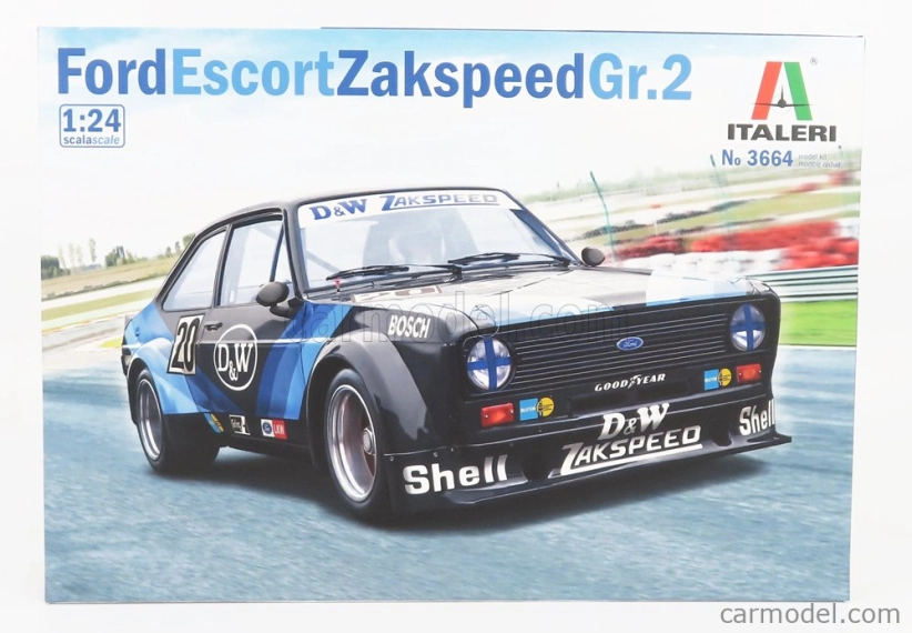 Italeri Ford england Escort Rs Mkii Gr.2 Team D&w Zakspeed N 20 Race 1977 1:24 /