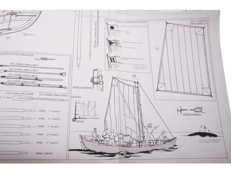 AMATI Walfangboot harpunársky čln 1860 1:16 kit