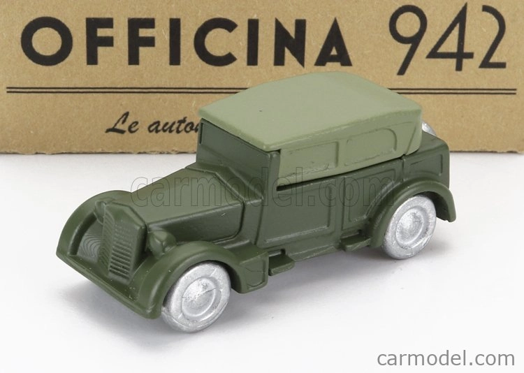 Officina-942 Fiat 1100 Militare Cabriolet Closed 1939 1:76 Vojenská Zelená