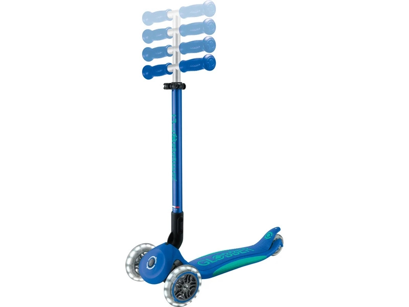 Globber - Koloběžka Primo Plus Lights V2 skládací Blue/Emerald Green