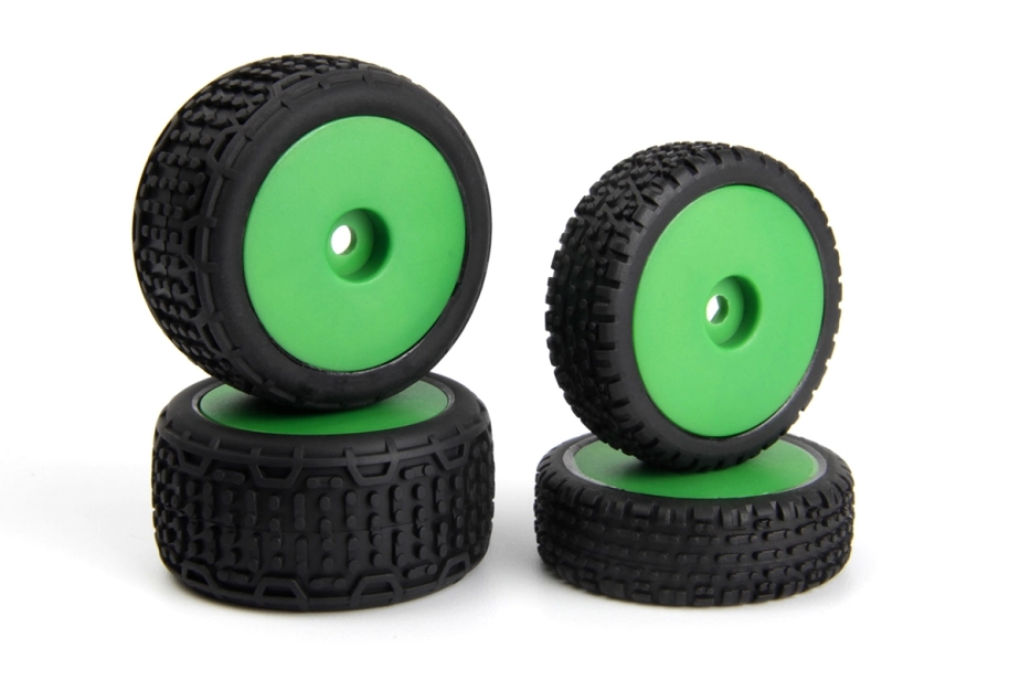 Microbe Buggy kolesá kompletné (zelené/predné/zadné)