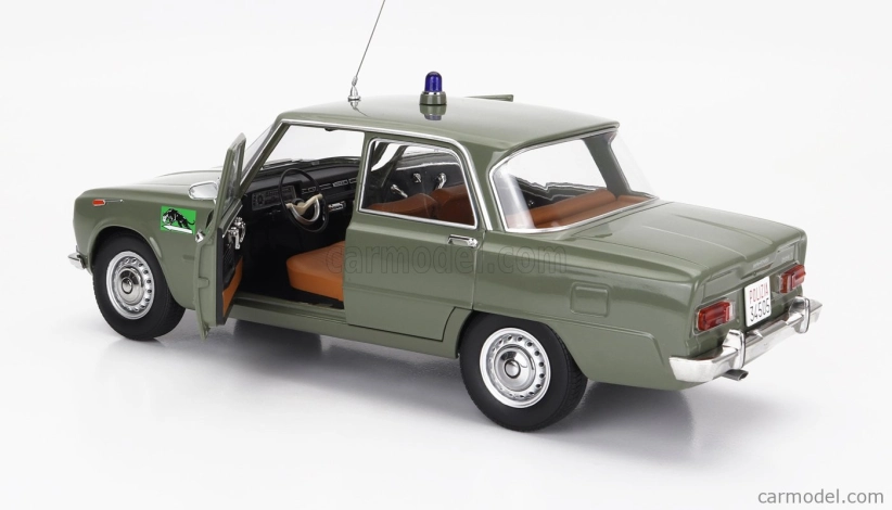 Mitica-diecast Alfa romeo Giulia 1.6 Ti Polizia Milano 1963 - Squadra Mobile Tel. 777 1:18 Verde Lucido - zelená