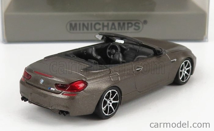 Minichamps BMW radu 6 M6 Cabriolet Open (f13) 2015 1:87 Grey Met