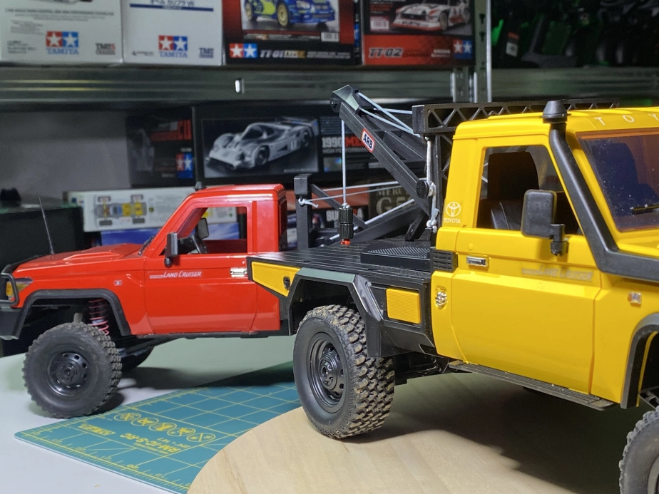 RC auto Land Cruiser Toyota s navijakom, žlté | RCprofi.sk