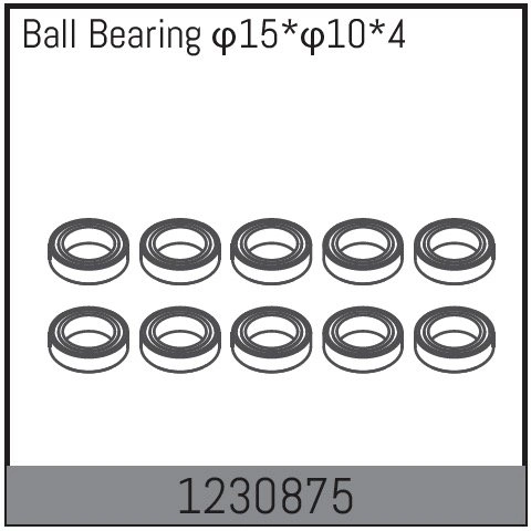 1230875 - Ball Bearing 15*10*4 (10)