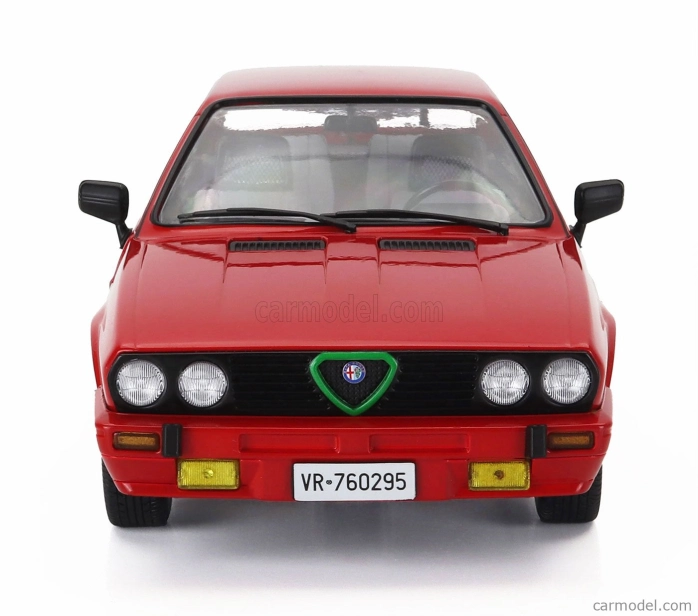Mitica-diecast Alfa romeo Alfa Romeo Sprint 1.5 Quadrifoglio Verde Grand-prix 1986 1:18 Rosso Alfa Red