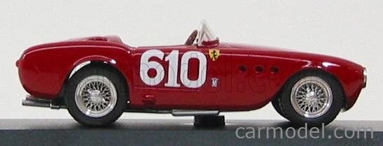 Umelecký model Ferrari 225s Spider N 610 Mille Miglia 1951 Scotti - Cantini 1:43 Červená