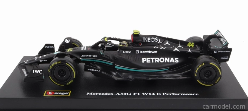 Bburago Mercedes gp F1 W14 Team Mercedes-amg Petronas F1 N 44 1:43, černá