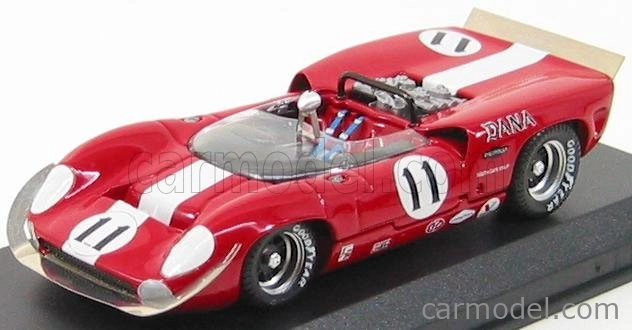 Najlepší model Lola T70 Spider N 11 Laguna Seca 1967 L.motschenbaker 1:43 Červená biela
