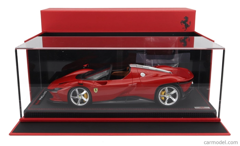 Mr-models Ferrari Daytona Sp3 2022 - Con Vetrina - With Showcase 1:18 Rosso Corsa - Červená
