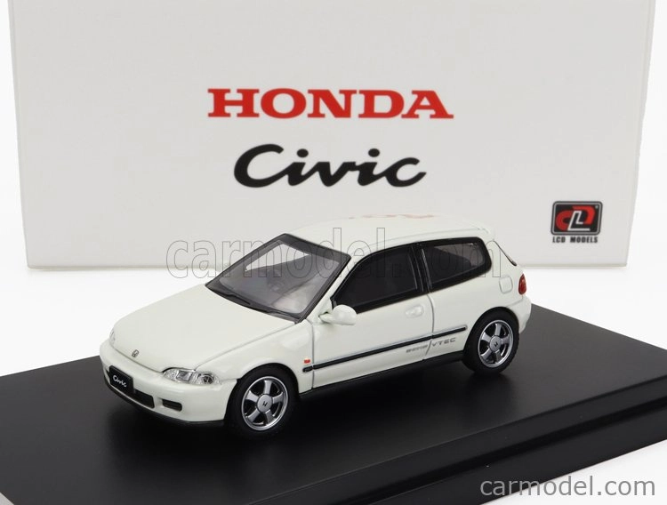 LCD model Honda Civic Eg6 Vtec 1993 1:64 Biela