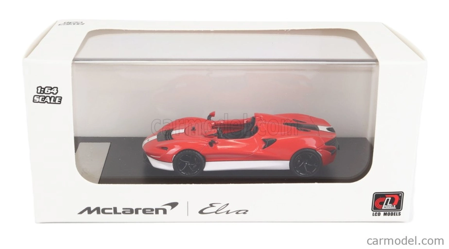 Lcd-model Mclaren Elva 2020 1:64 Červená Bílá