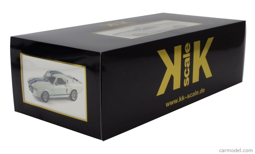 Kk-scale Ford usa Mustang Shelby Gt500 Eleanor Coupe 1967 1:12 White Blue