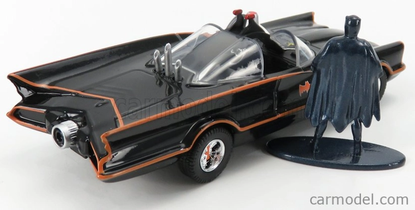 Jada Batman Batmobile 1966 - Classic Tv Series With Batman Figure 1:32 Černá Červená