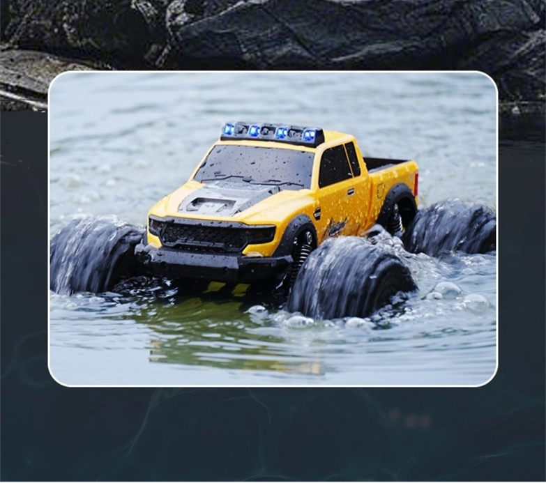 RC obojživelné auto Valiant, modrá + náhradní baterie