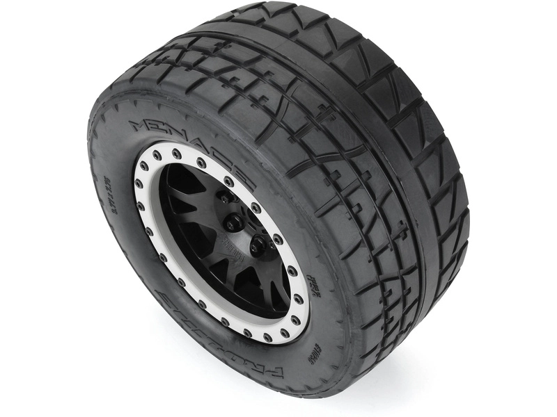 Kolesá Pro-Line 4,3", pneumatiky Menace HP Belted Pro-Loc, disk čierny 24 mm (2) (X-Maxx)