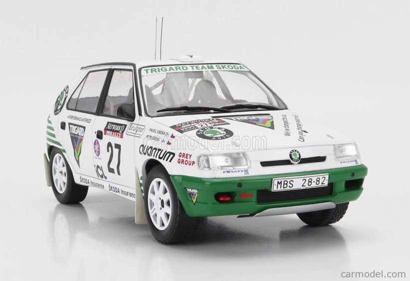Ixo-models Škoda Felicia N 27 Rally Rac Lombard 1995 P.sibera - P.gross 1:18 Bielozelená