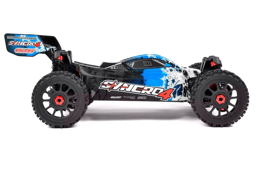 RC auto SYNCRO-4 – BUGGY 4WD 3-4S – RTR, modrá