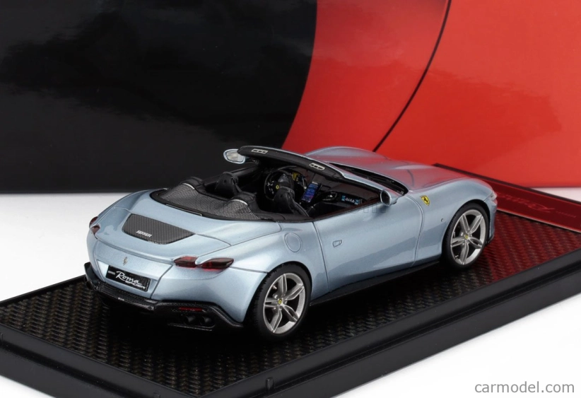 Bbr-models Ferrari Roma Spider Open 2020 1:43 Grigio Alloy - Modrá Šedá Met