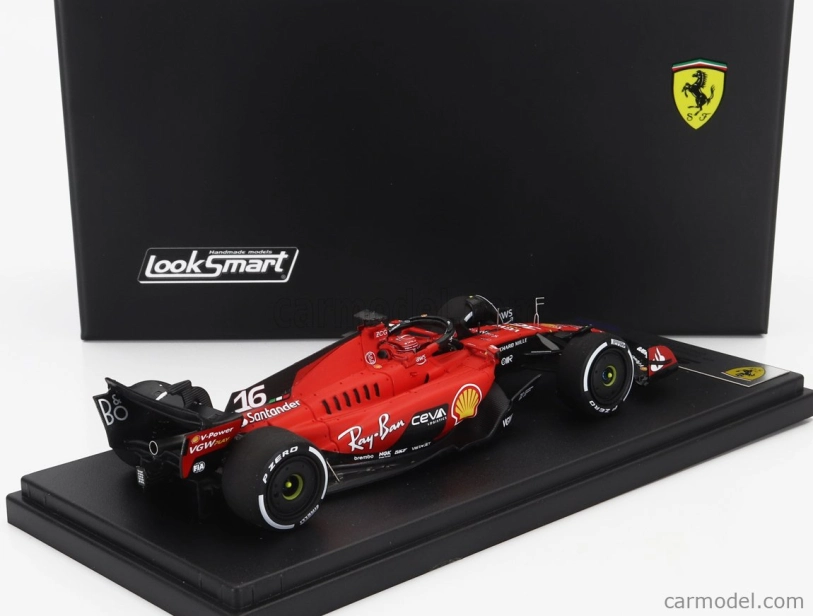 Looksmart Ferrari F1  Sf-23 Team Scuderia Ferrari N 16 4th Singapore Gp 2023 Charles Leclerc 1:43 Červená Černá